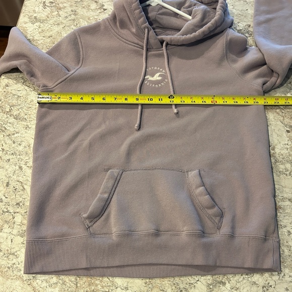 Hollister Hoodie Sweatshirt Purple Lilac Women’s Large - Picture 9 of 12